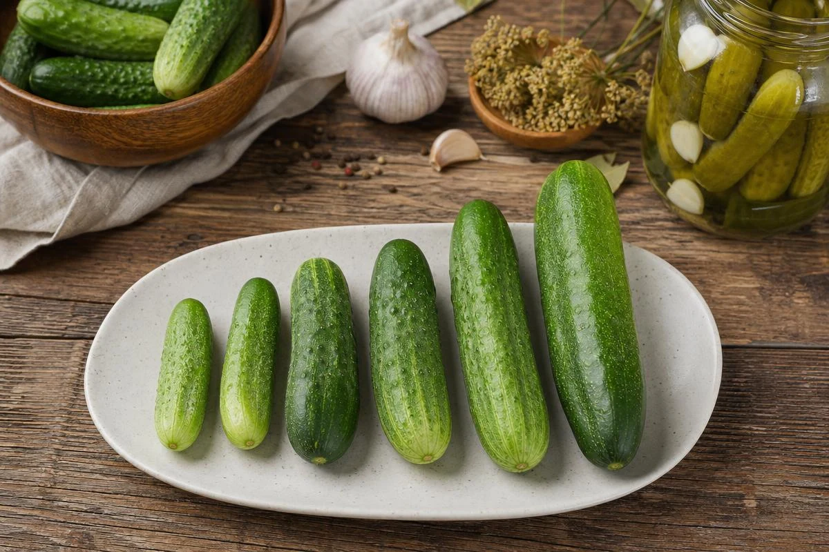 بهترین اندازه خیار برای تهیه خیار شور خانگی